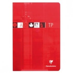 Cuaderno A4 Clairefontaine Seyés Rojo