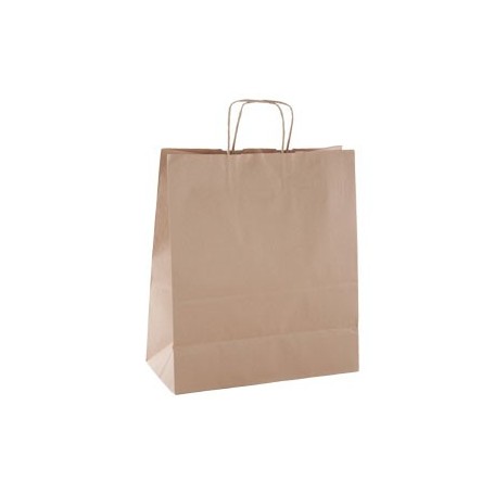 Pack 50 Bolsas Kraft con asas 350x16x400 mm