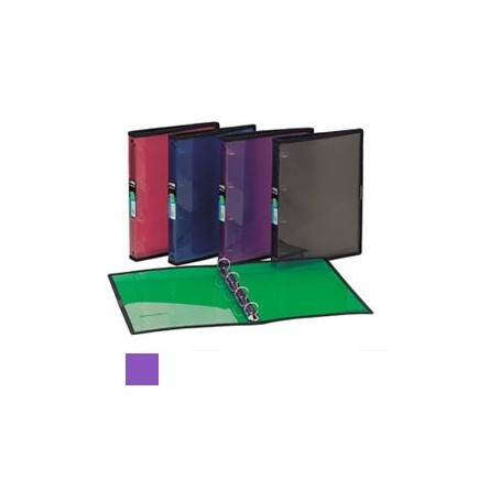 Carpeta plástico translúcida morado