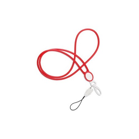 Cordón Lanyard Rojo 100 Uds