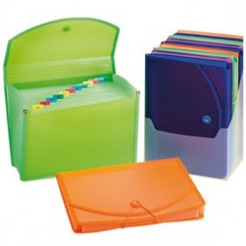 Carpeta clasificadora fuelle A4 12 separadores pop fresh Foldermate.  Carpetas clasificadoras de fuelle. Breapaper