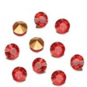 Decoré piedras de strás 2,3 mm Light siam ruby