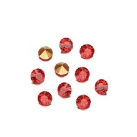 Decoré piedras de strás 2,3 mm Light siam ruby