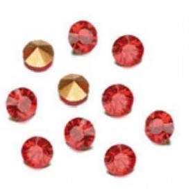 Decoré piedras de strás 3 mm Light siam ruby