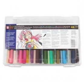 Rotulador punta pincel Koi Sakura Set 48 Colores