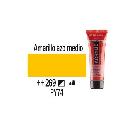 Acrílico Amsterdam 269 20 ml Amarillo azo medio