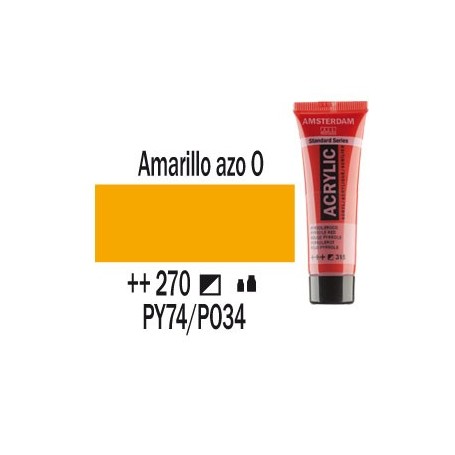 Acrílico Amsterdam 270 20 ml Amarillo Azo oscuro