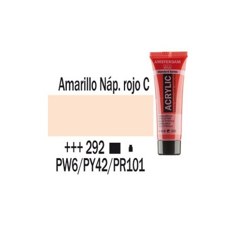 Acrílico Amsterdam 292 20 ml Amarillo Nápoles rojo claro