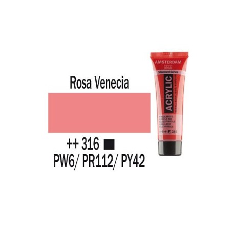 Acrílico Amsterdam 316 20 ml Rosa Venecia