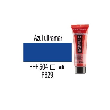 Acrílico Amsterdam 504 20 ml Azul ultramar