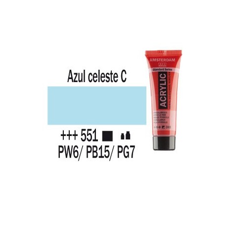 Acrílico Amsterdam 551 20 ml Azul celeste claro