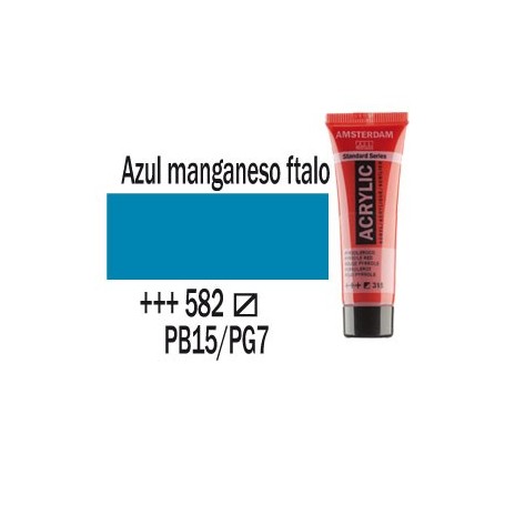 Acrílico Amsterdam 582 20 ml Azul manganeso claro