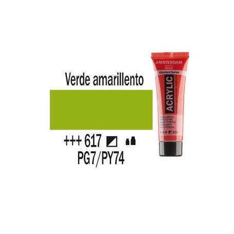 Acrílico Amsterdam 617 20 ml Verde amarillento