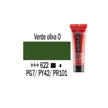 Acrílico Amsterdam 622 20 ml Verde oliva oscuro