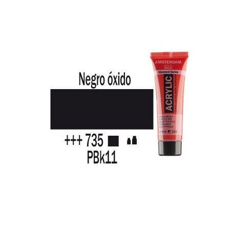 Acrílico Amsterdam 735 20 ml Negro óxido