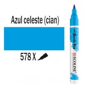 Ecoline Brushpen Azul celeste