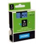 Cinta D1 9 mm Dymo negro sobre azul