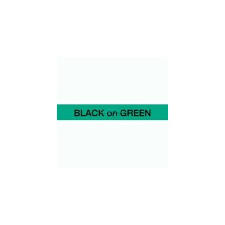 Cinta D1 9 mm Dymo negro sobre verde