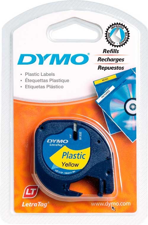 Cinta Dymo Letratag Amarillo - Recambio Letratag - Goya Virtual