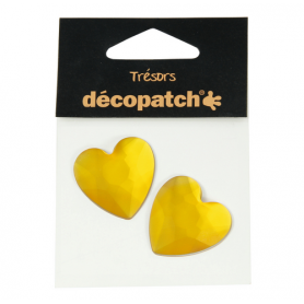 Corazones Naranja Décopatch Tresors