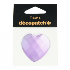 Corazón Lila Décopatch Tresors