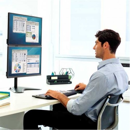 Peana para monitor doble en vertical Professional Series™ Fellowes