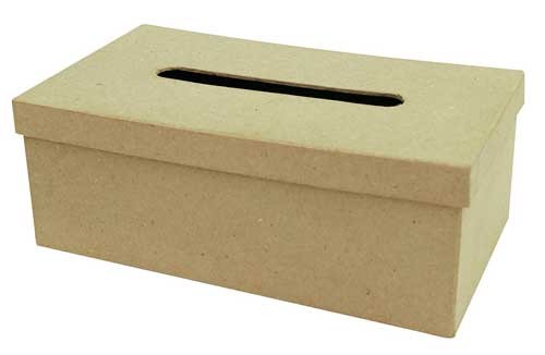 caja para pañuelos de papel en metal y adornada - Compra venta en  todocoleccion