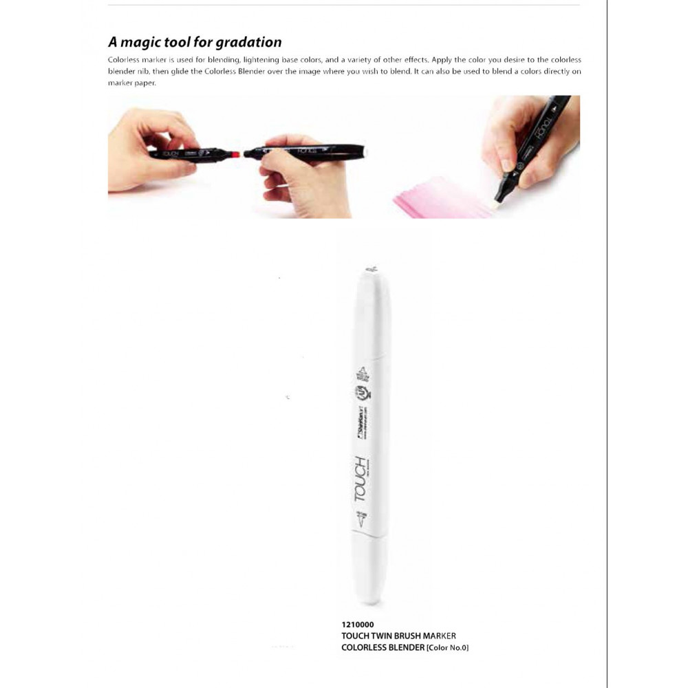 TOUCH Twin Brush Marker 0 Colorless Blender