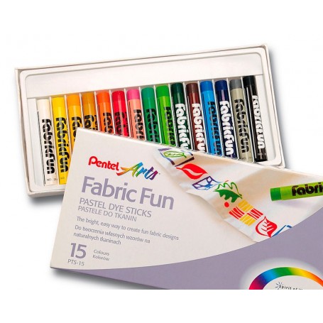 Set Pastel Textil 15 Colores Pentel