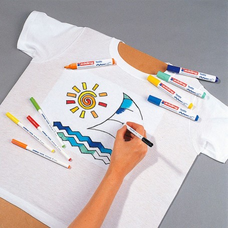 Rotulador Textil Edding 4500 Pintura Sobre Camiseta de Algodón