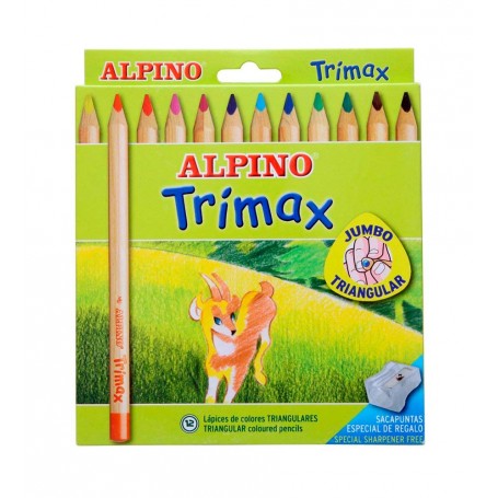 Trimax Lápices 12 colores, Alpino