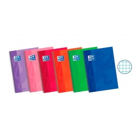 Cuaderno Cuadriculado 4x4 Folio Tapa Extradura Oxford