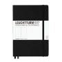 Notebook Medium Din A5 Hoja Lisa Negro Leuchtturm