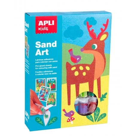 SAND ART APLI KIDS COLORES ACON ARENA 4UDS