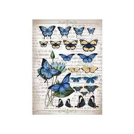 Papel arroz 196 Mariposas Azules Cadence