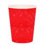 Vaso Glitter Rojo 250 cc