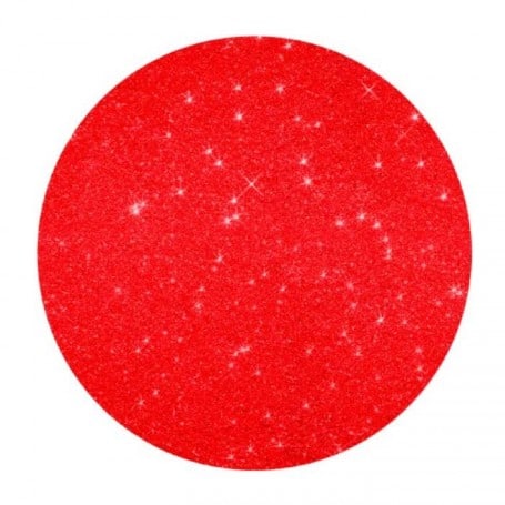Bajoplato Glitter Rojo 33 cm