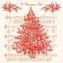 Servilletas Árbol de Navidad Rojo