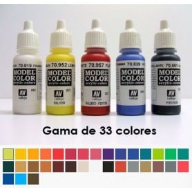 Acrílico Líquido Vallejo 32 ml - Gama 33 Colores