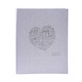 Libro de Oro Firmas 27x22 Just Married Plata