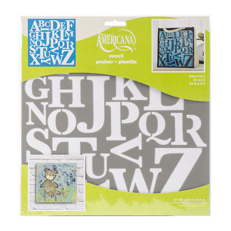 Plantilla Stencil 30,5x 30,5 cms Letras A-Z