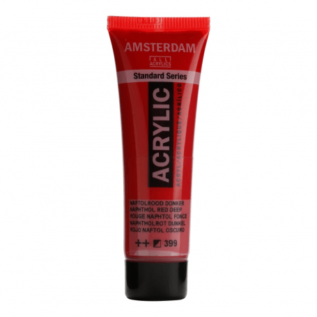 Acrílico Amsterdam 399 20 ml Rojo Naftol oscuro