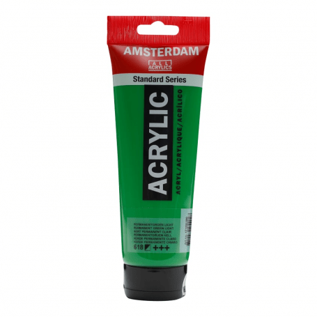 Acrílico Amsterdam 618 250 ml Verde Permanente Claro