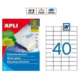 Etiquetas Apli 1286 Medidas 52,5 x 29,7 mm