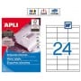 Etiquetas Apli 1782 Medidas 70 x 35 mm