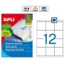 Etiquetas Apli 1290 Medidas 70 x 67,7 mm