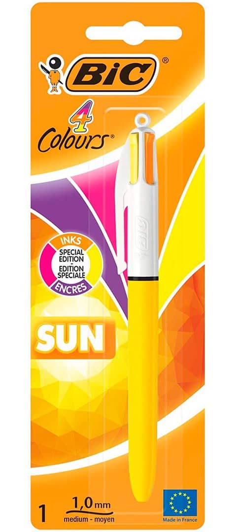 blanco Contabilidad papel Bolígrafo 4 Colores Special Edition Sun Bic - Bolígrafos Bic - Goya Virtual