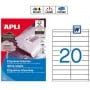 Etiquetas Apli 10562 Medidas 105 x 29 mm