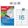 Etiquetas Apli 1214 Medidas 105 x 37 mm
