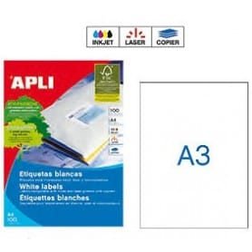 Etiquetas Apli 11352 Medidas 297 x 420 mm